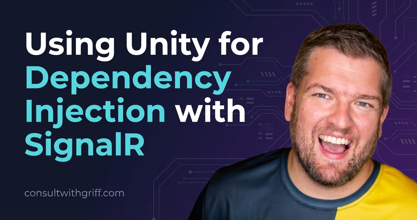 Using Unity for Dependency Injection with SignalR